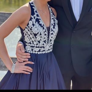 Navy prom dress